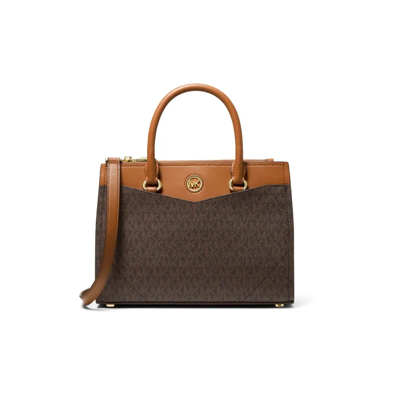 MICHAEL KORS MK Everly Crossbody One Shoulder Handbag Medium Size Women's Brown-0
