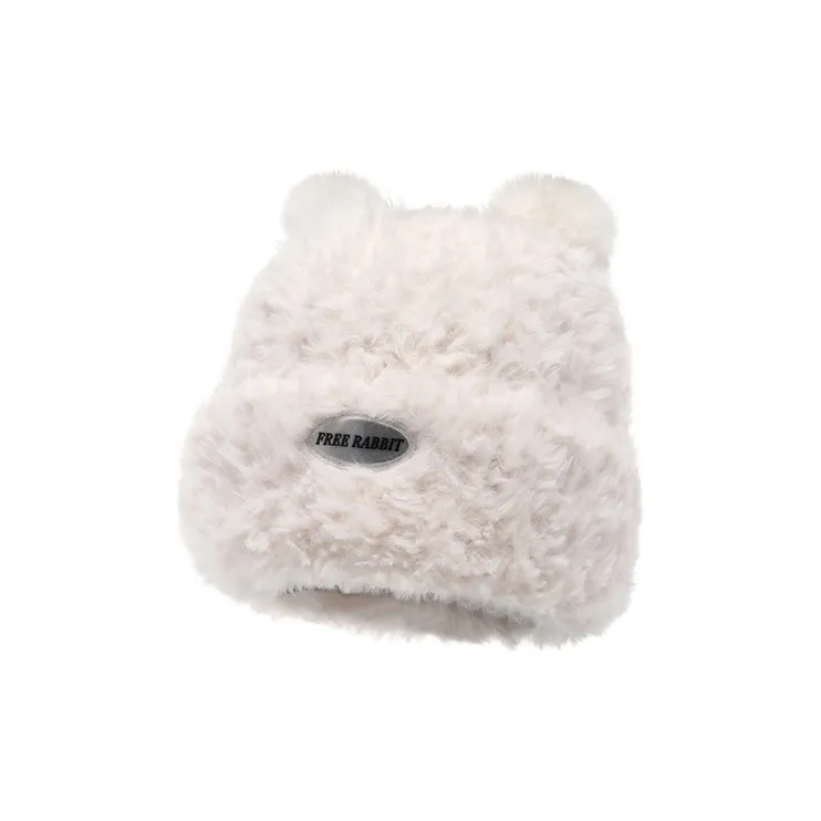 FREE RABBITⅡ Plush Knitted Fabric Headwrap Unisex-4