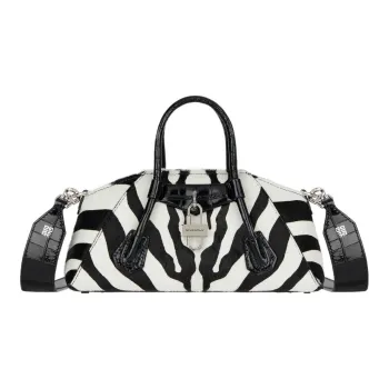 GIVENCHY Antigona Cow Leather Shoulder Bag Crossbody Bag Handbag Mini Women's Black/White