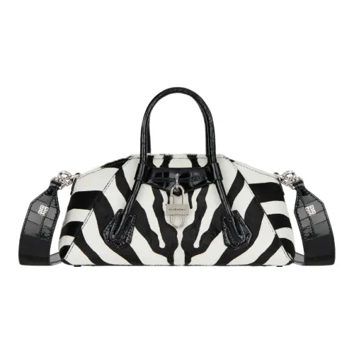 GIVENCHY Antigona Cow Leather Shoulder Bag Crossbody Bag Handbag Mini Women's Black/White