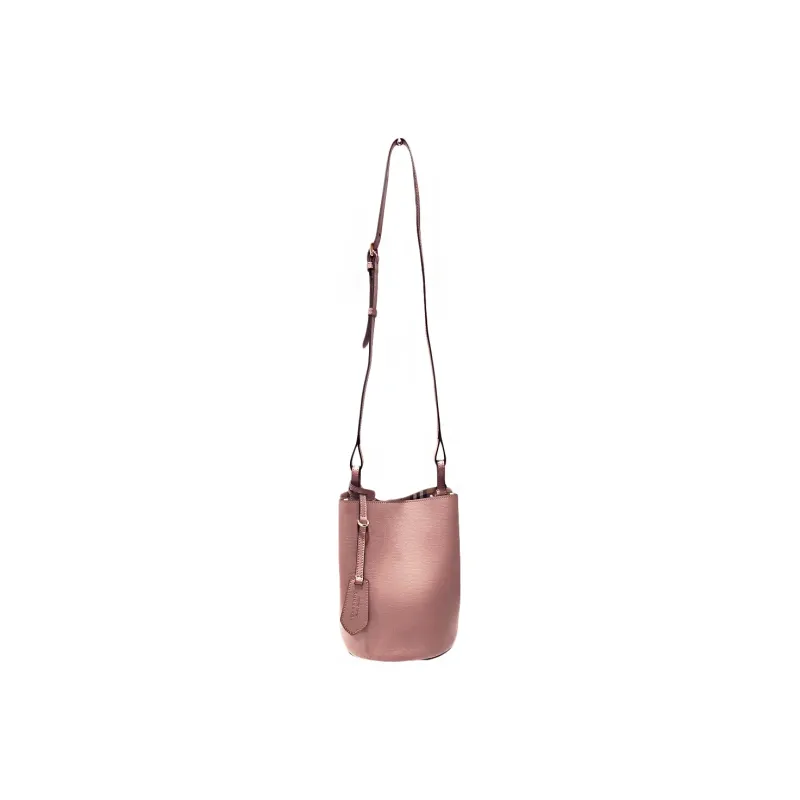 Burberry Cow Leather Bucket Bag, Crossbody Bag, Shoulder Bag Women's Pink-1