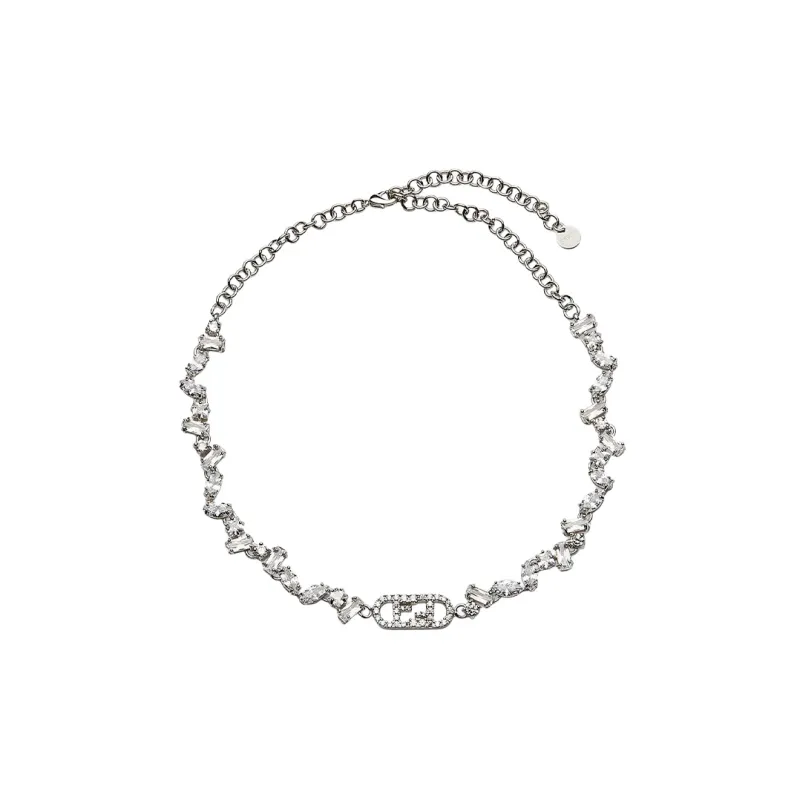 FENDI O'Lock Necklaces Women's Silver-0