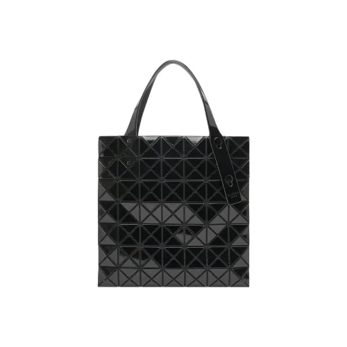 ISSEY MIYAKE Prism Shiny Leather Handbag Women's Black