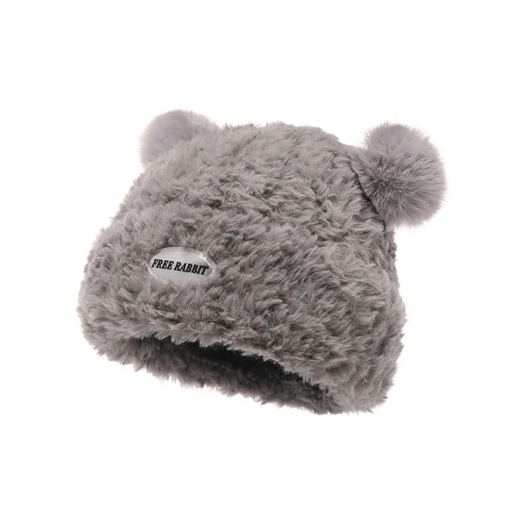 FREE RABBITⅡ Plush Knitted Fabric Headwrap Unisex-2