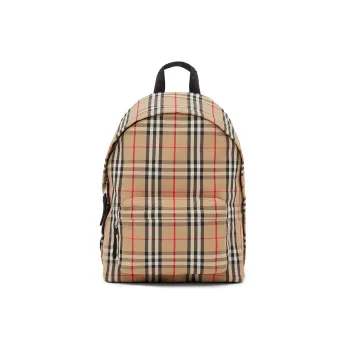 Burberry Vintage Check Nylon Backpack Archive Beige