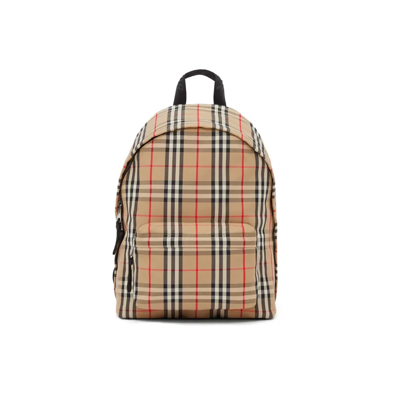 Burberry Vintage Check Nylon Backpack Archive Beige-0