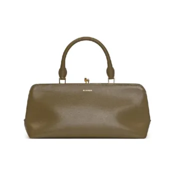 JIL SANDER Goji Leather Handbag Mini Women's Light Green