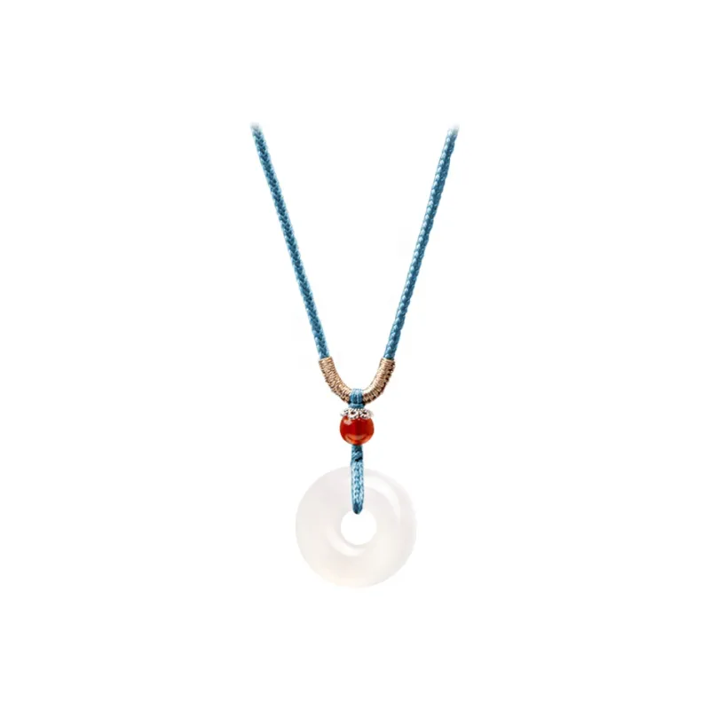 Teddy Bear Collection Chalcedony Necklaces Unisex-4