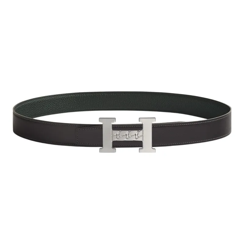 HERMES 5382 Gourmette Double-Sided Smooth Buckle Unisex Width: 3.2cm-0