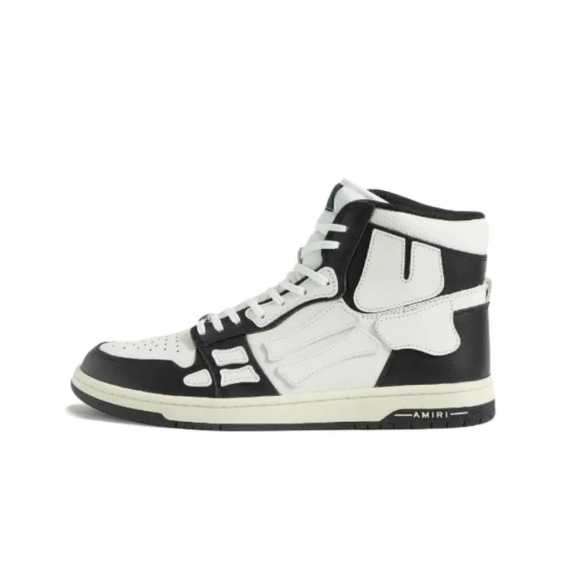 AMIRI Skel High Tops Black White-0