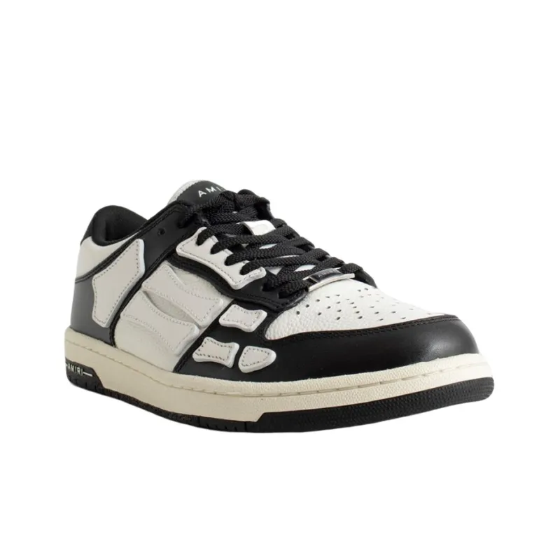 AMIRI Skel Top Low Black White-3
