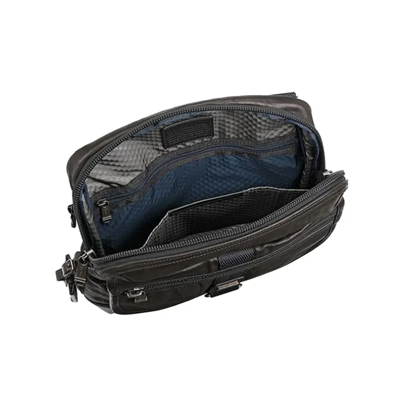 TUMI Alpha Bravo Cow Leather Shoulder Bag Crossbody Bag Regular Men's Black-3