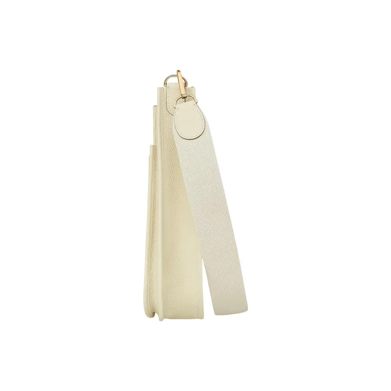 HERMES Evelyne Clemence Bullock Leather Shoulder Bag Crossbody Bag Unisex I2 Nata Cream White-1