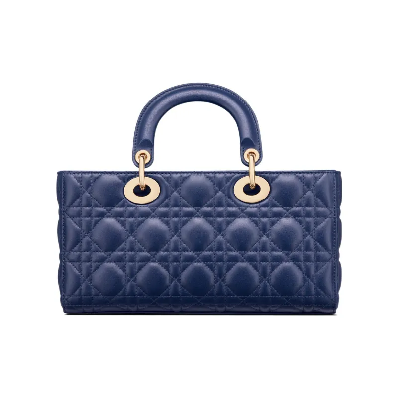 DIOR Lady D-JOY Sheepskin Daisie Bag Shoulder Bag Crossbody Bag Handbag Women's Royal Blue-2