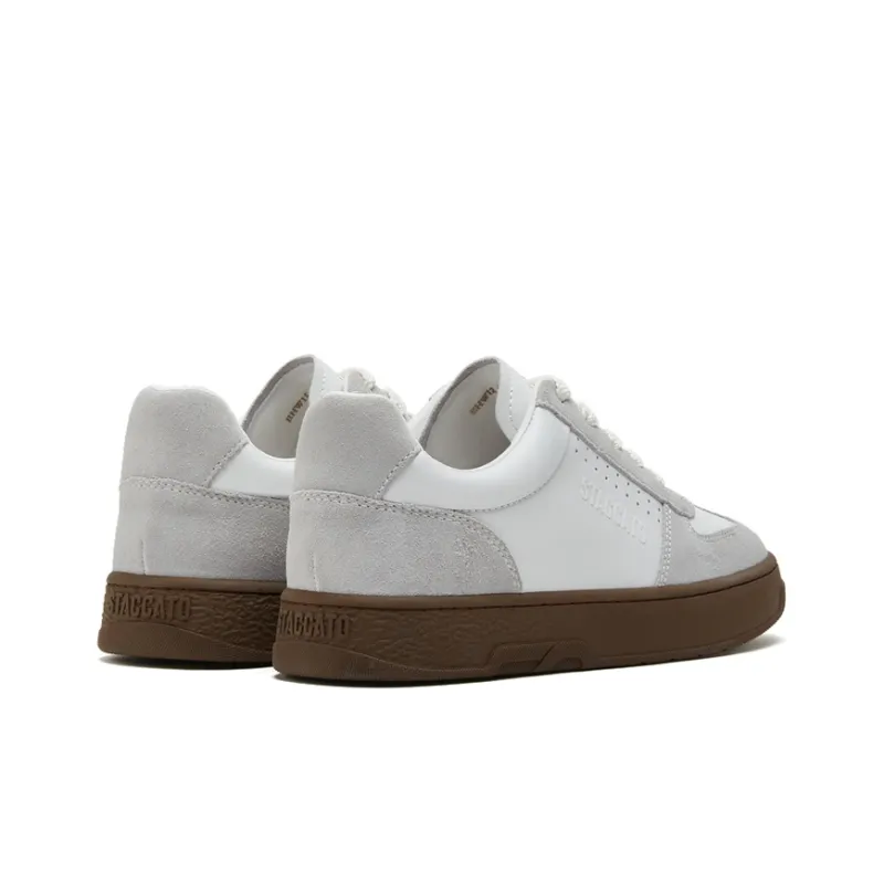 Staccato Gray Shoes White Versatile Skateboard Shoes Unisex-13