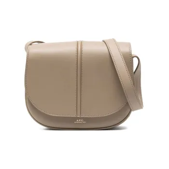 A.P.C Calfskin Shoulder Bag Crossbody Bag Women's Taupe
