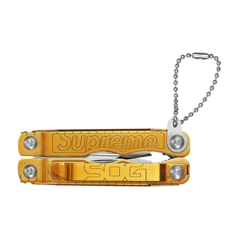 Supreme Keychain Unisex Red/Gold-3