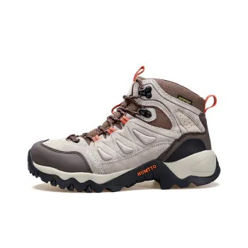HUMTTO Cushioning Anti Slip And Wear Resistant Coverage Mid Top Trekking Shoes Men's Camel