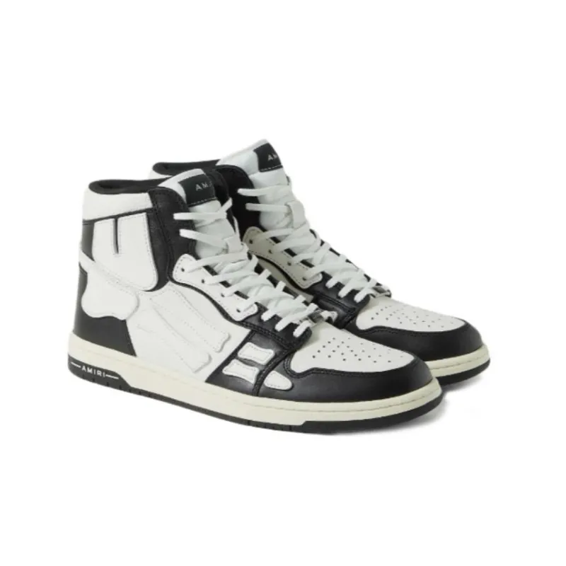 AMIRI Skel High Tops Black White-2