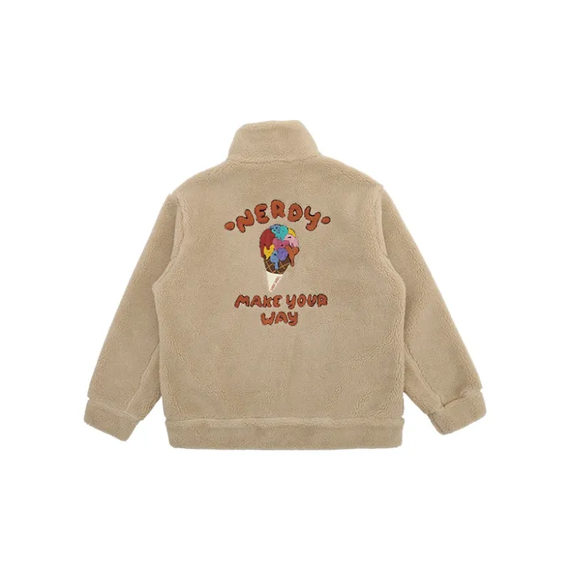 Nerdy Velvet Jackets Unisex Khaki-1
