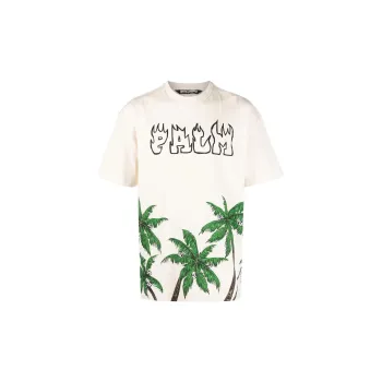 PALM ANGELS Palms&Skull Vintage T Shirt