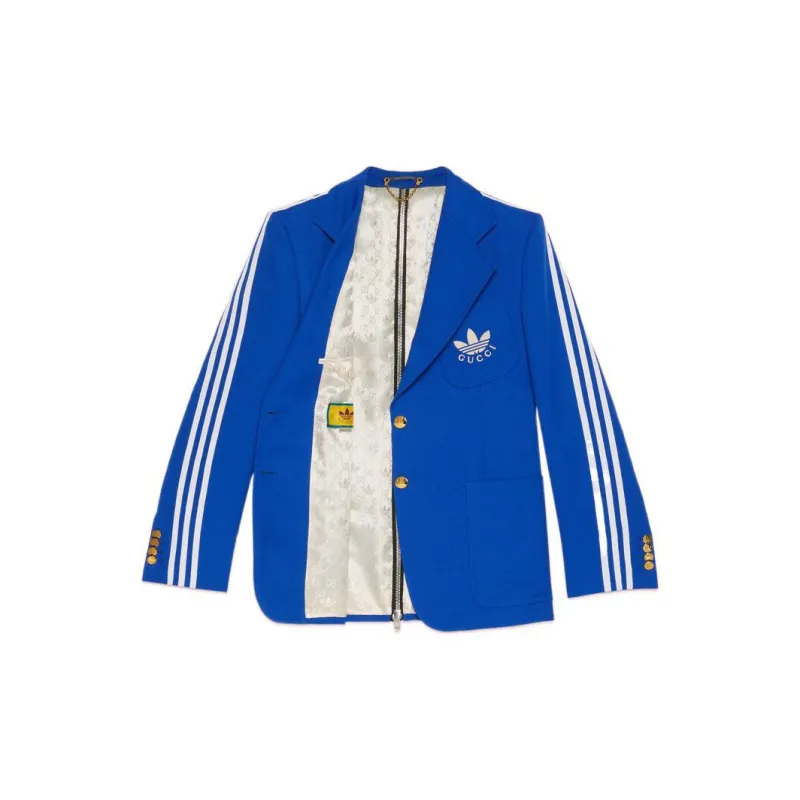 GUCCI GUCCI X ADIDAS Collaboration Jacket Women's Royal Blue-1