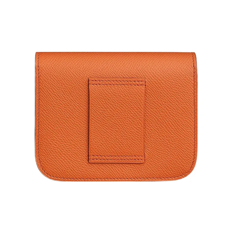 HERMES Constance Slim Epsom Calfskin Clutch Wallet Fanny Pack Women's 93 Orange Orange-1