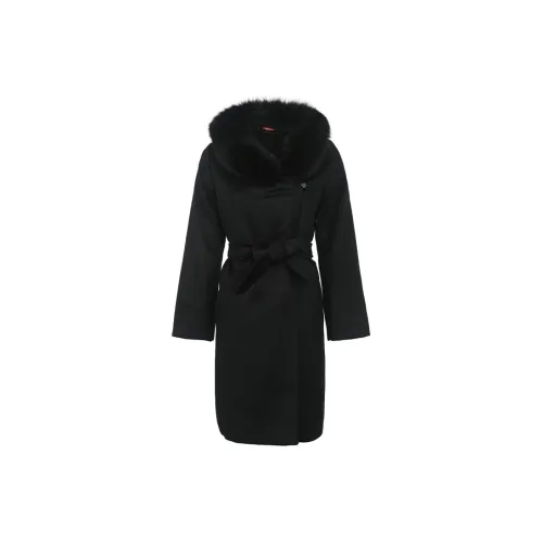 MaxMara Studio Coats Women's Black