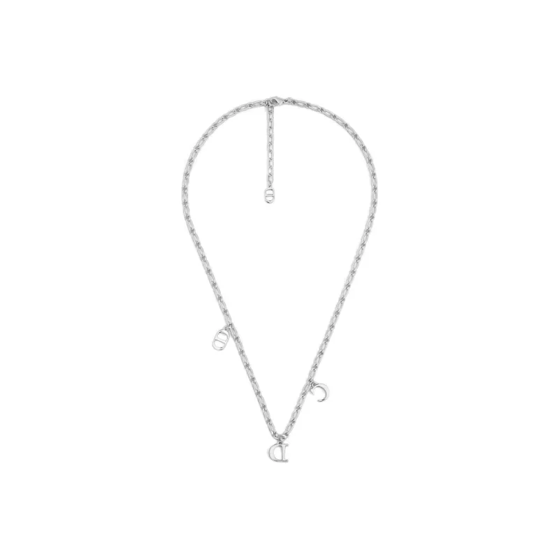 DIOR Brass Necklaces Men's Silver-2