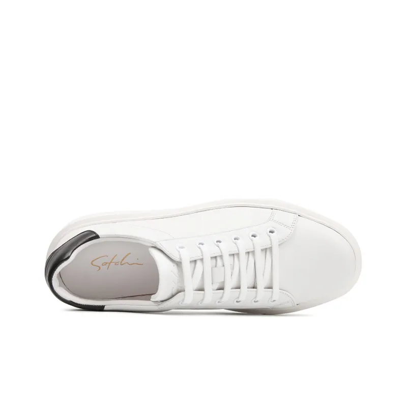 Satchi Stylish Skateboarding Shoes Men's Black White-3