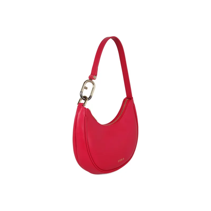 Furla Primavera Calfskin Shoulder Bag Handbag Shoulder Bag Women's Red-1
