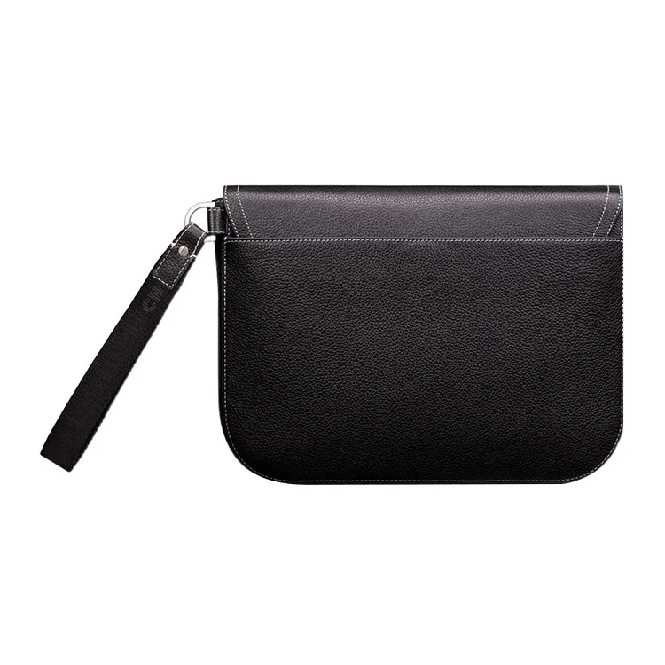 DIOR Grained Calfskin Clutch Men's Black-2