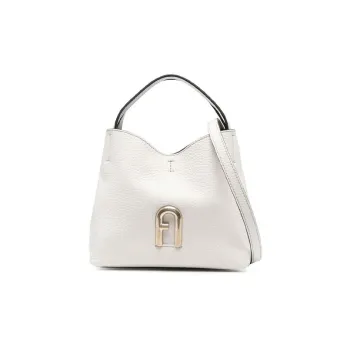 Furla Calfskin Bucket Bags Shoulder Bag Crossbody Bag Handbag Women's White