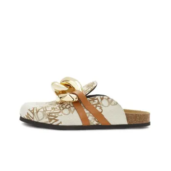 JW Anderson Chain Logo Grid Mules Women's