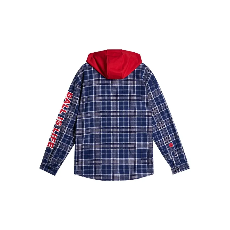 RIGORER Jackets Unisex Gray Blue Plaid-1