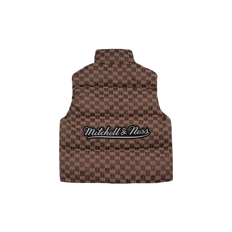Mitchell Ness Vests Unisex Brown-1