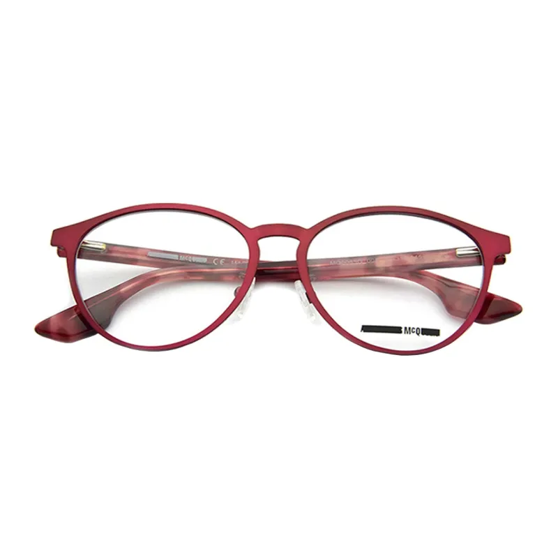 McQ Alexander McQueen Eyeglass Frames Unisex Red-2