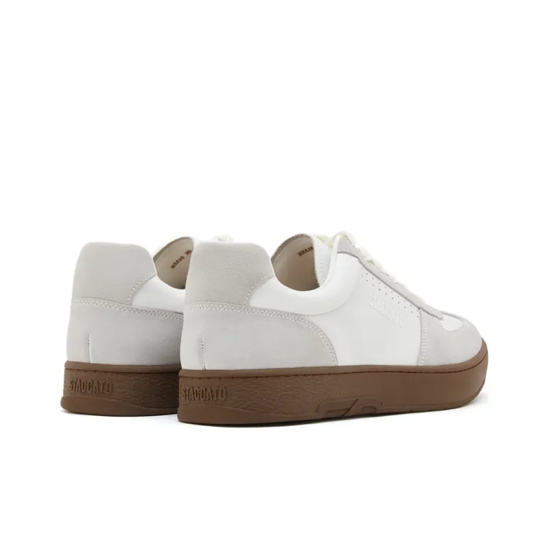 Staccato Gray Shoes White Versatile Skateboard Shoes Unisex-3