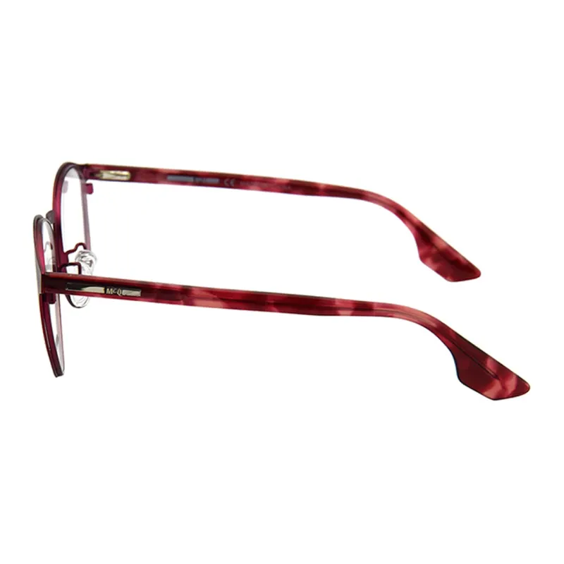 McQ Alexander McQueen Eyeglass Frames Unisex Red-3