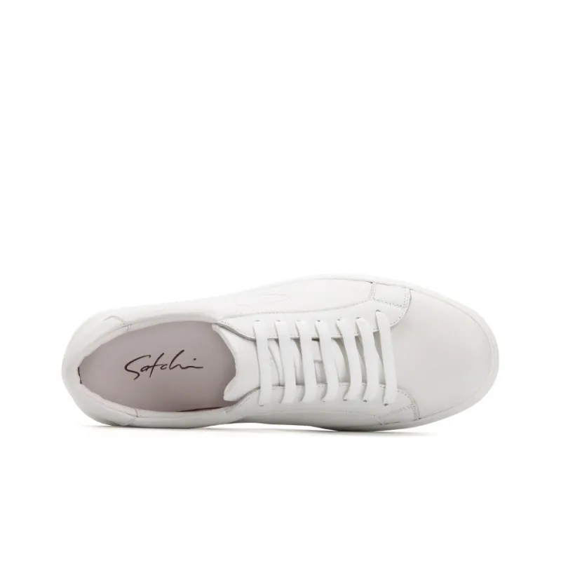 Satchi Stylish Skateboarding Shoes Men's White-3