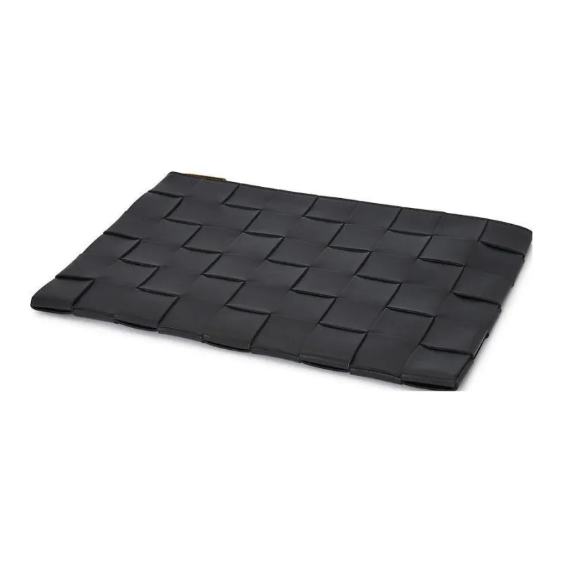 Bottega Veneta Lambskin Clutch Large Size Women's Black-3