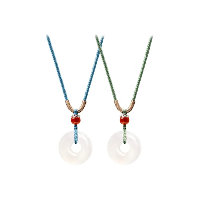 Teddy Bear Collection Chalcedony Necklaces Unisex-5