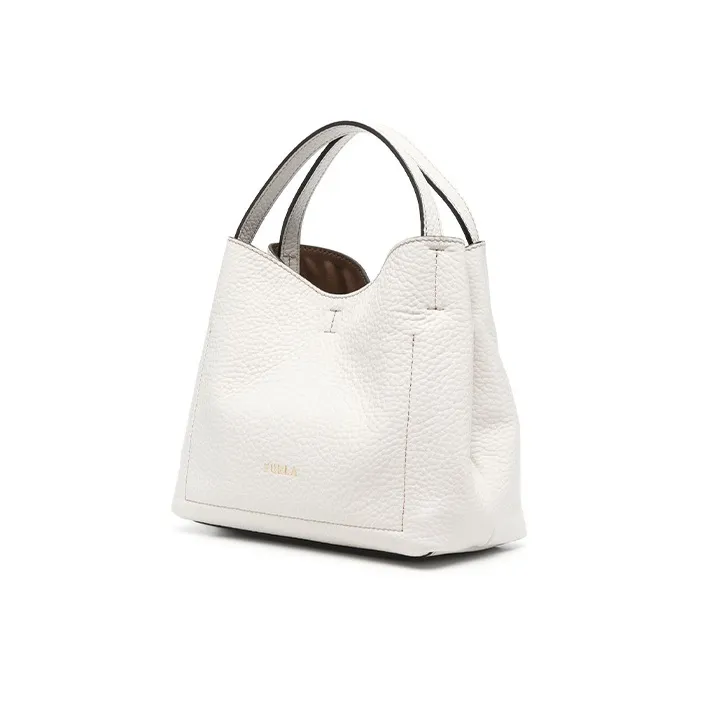 Furla Calfskin Bucket Bags Shoulder Bag Crossbody Bag Handbag Women's White-1