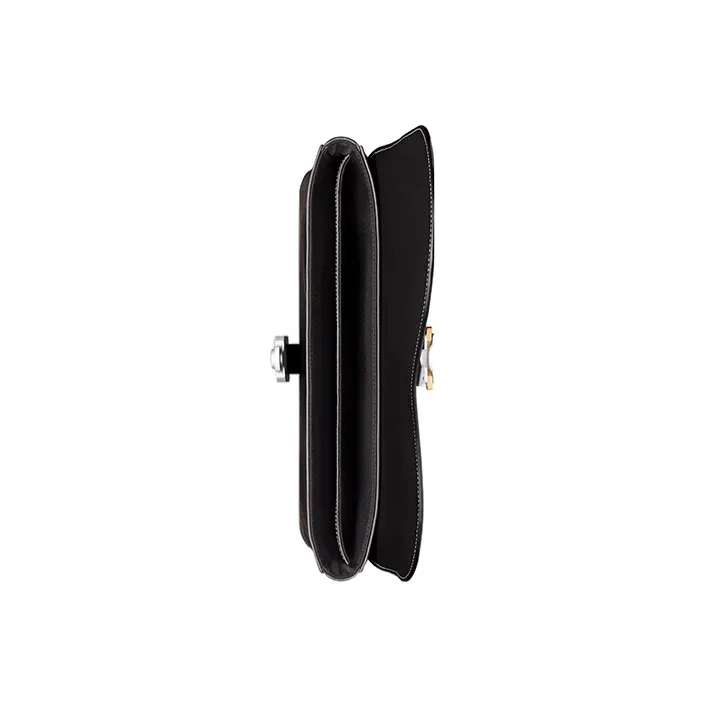 DIOR Grained Calfskin Saddle Clutch Men's Black-3