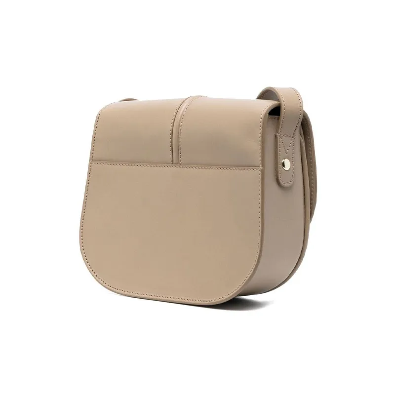 A.P.C Calfskin Shoulder Bag Crossbody Bag Women's Taupe-2