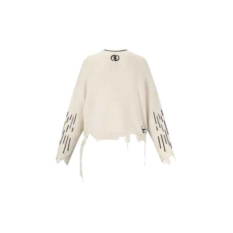 Createexploreexpandconquer Intarsia knit Logo Sweater-1