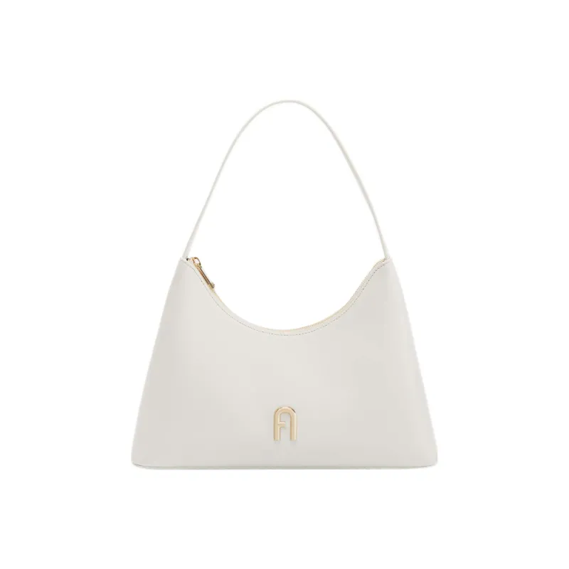Furla Diamante Calfskin Handbag, Shoulder Bag Trumpets Women's White-0