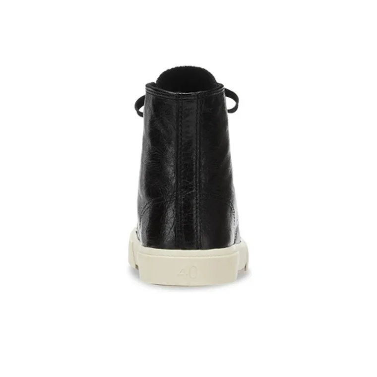 Balenciaga Paris High Top Sneakers 'Black Leather And White Rubber' Women's-5