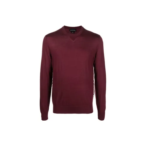 EMPORIO ARMANI Sweaters Men Burgundy