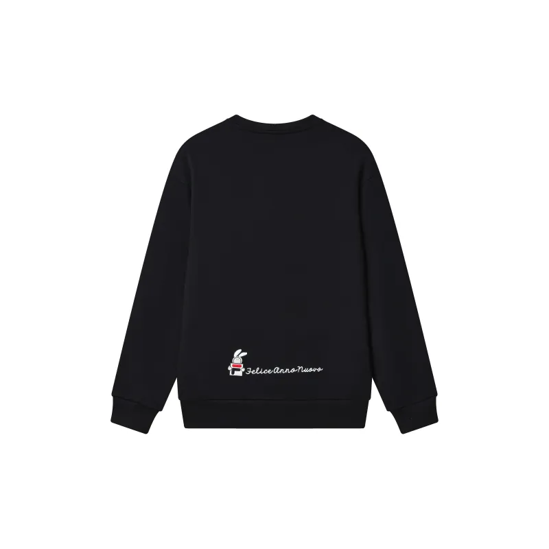 FILA CNY X Buer Rabbit Sweatshirts Unisex Black-1